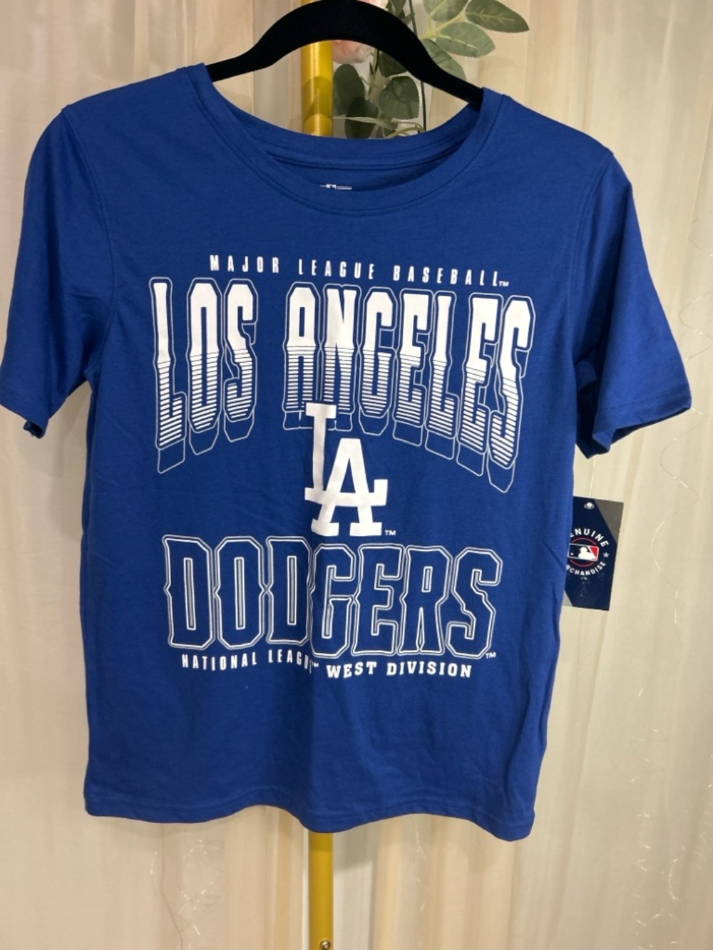 LA Dodgers T-Shirt MLB Genuine Merchandise Blue Graphic Tee